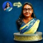 woman colored miniature